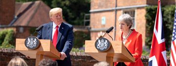 President Donald Trump and Prime Minister Theresa May