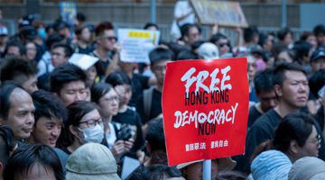 Hong Kong protesters, Free Hong Kong, Democracy now.