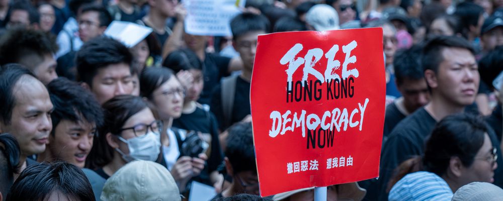 Hong Kong protesters, Free Hong Kong, Democracy now.