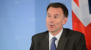 UK Chancellor of The Exchequer Jeremy Hunt