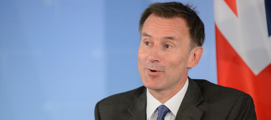 UK Chancellor of The Exchequer Jeremy Hunt