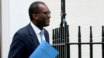 UK Chancellor of The Exchequer Kwasi Kwarteng