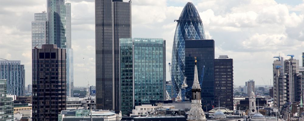 London city skyline UK