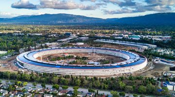 Aerial photo of the Silicon Valley in California