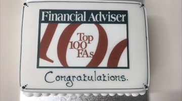 Top 100 Financial Advisers Cake 2018
